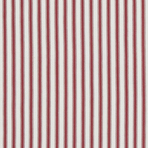 Sherborne Ticking Red by Baker Lifestyle Designer Fabric