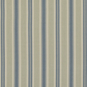 Purbeck Stripe Blue/Green by Baker Lifestyle Designer Fabric