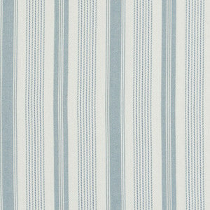 Purbeck Stripe Aqua by Baker Lifestyle Designer Fabric