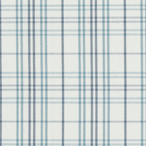 Purbeck Check Aqua by Baker Lifestyle Designer Fabric