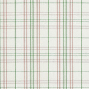 Purbeck Check Pink/Green by Baker Lifestyle Designer Fabric