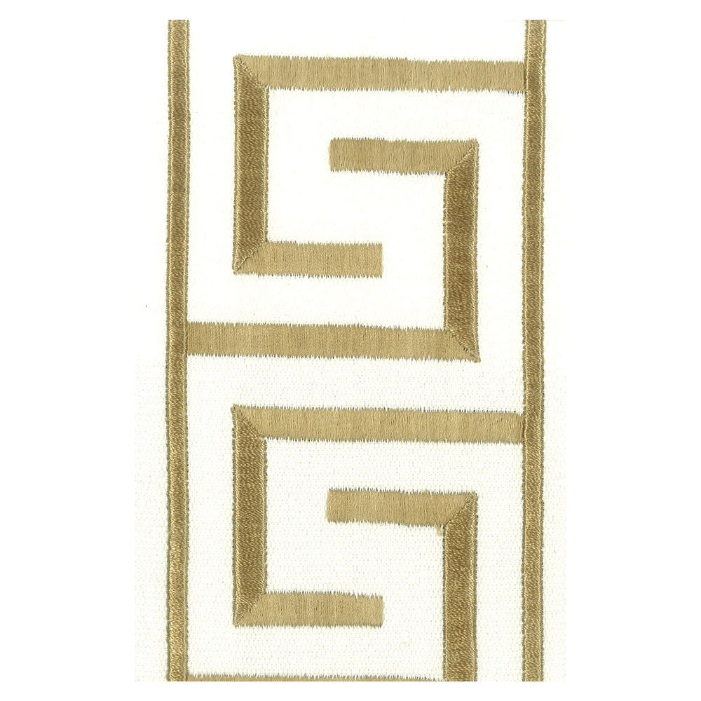 Pharoah 1 Gilt by Stout Designer Trim Illumination Trim 100% Cotton 100% SVT INDIA Horizontal: 3 and Vertical: 0 4 in - Swanky Fabrics -