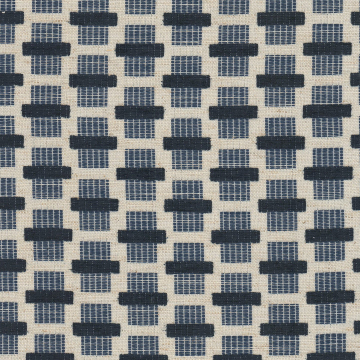 Philena 1 Ocean by Stout Fabric Stout Fabric Philena 1 OceanFabric LIVING IS EASY DELFT/INDIGO 95%POL 5%LIN CHINA </p><p>Repeat: H: 2.000, V: 1.250 56 in - Fabric Carolina -