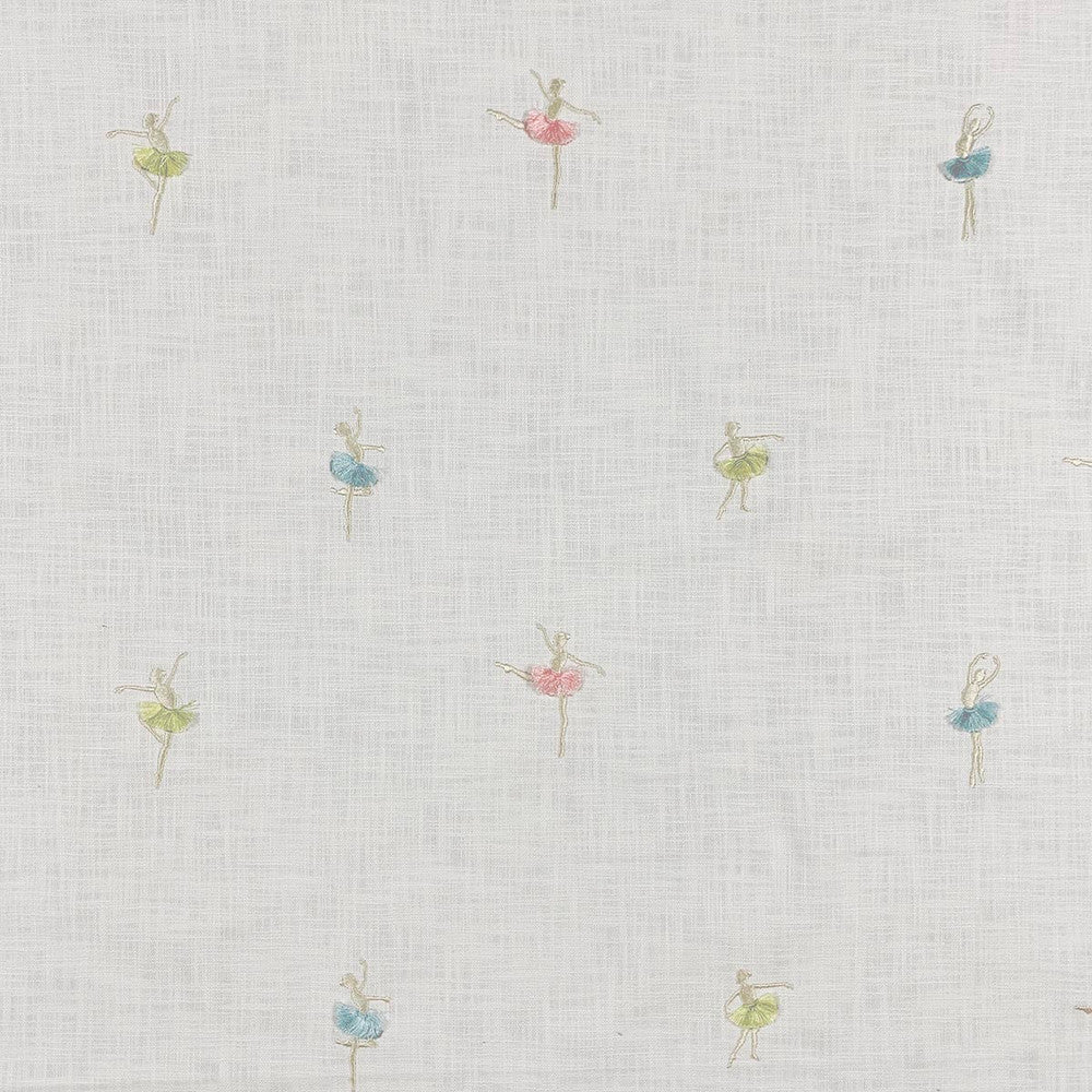 Pirouette Pastel by Magnolia Designer Fabric - 80% Cotton 20% Viscose Emb 100% Viscose India 6000 Horizontal: 26.50" and Vertical: 11.50" 52" - Swanky Fabrics -