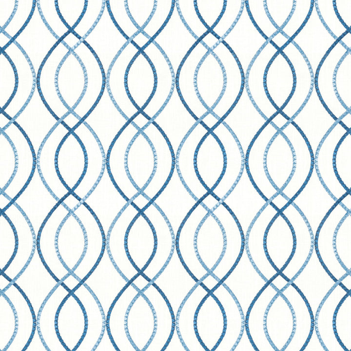 Placido 1 Slate by Stout Designer Fabric RAINBOW LIBRARY INK/SAPPHIRE 73%COT 27%POL %REMB INDIA Horizontal: 10.750 and Vertical: 12.500 54 in - Swanky Fabrics -