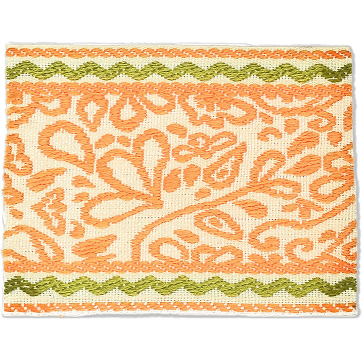 Playful 4 Orange by Stout Designer Trim Harmony Trim 55% Polyester 45% Spun Viscose CHINA Horizontal: 0 and Vertical: 0 3 in - Swanky Fabrics -