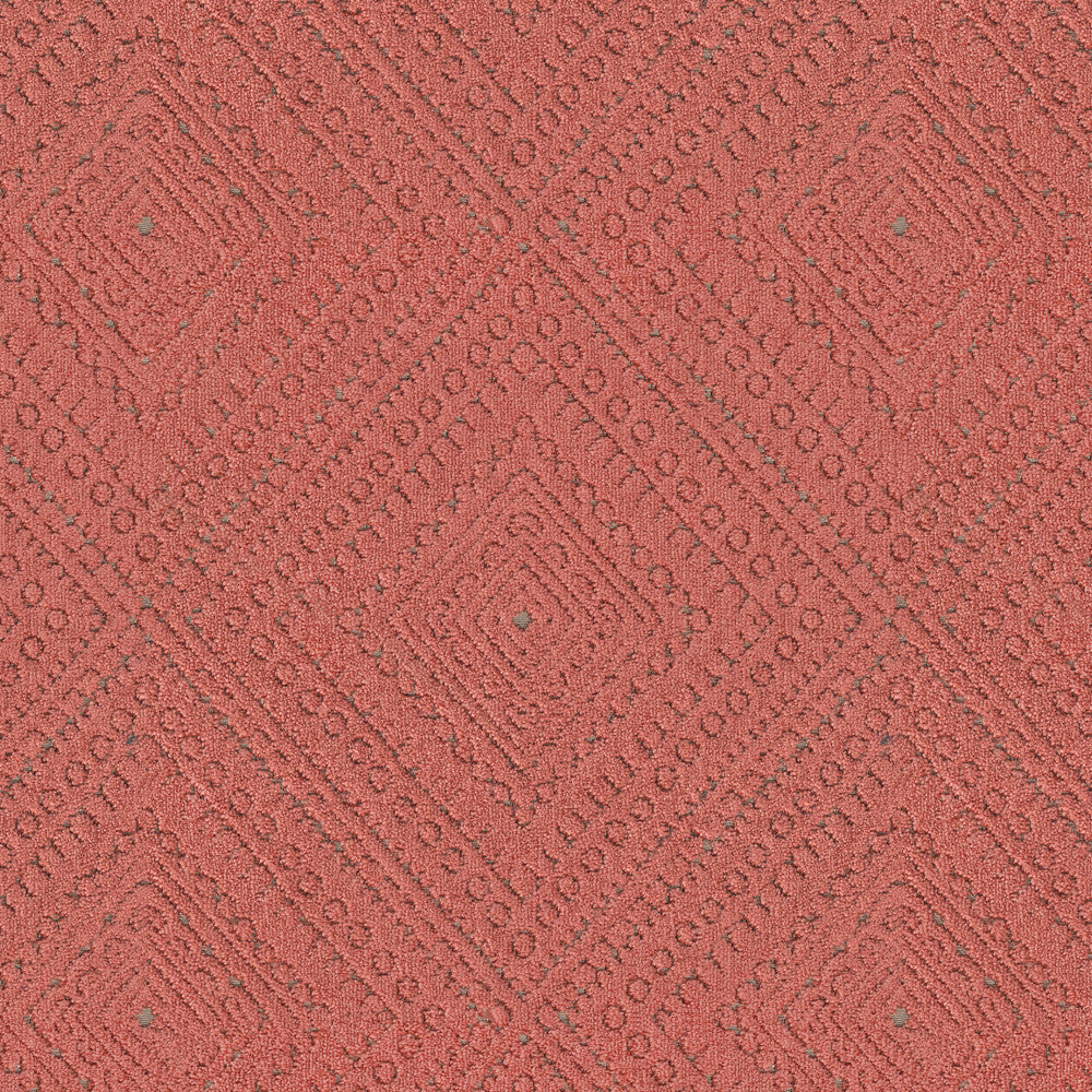 POINTE 27J8011 by JF Designer Fabric Color Concepts Coral Sky 55% Polyester, 45% Viscose India  Horizontal: 7.125 and Vertical: 7.75 57  - Swanky Fabrics -