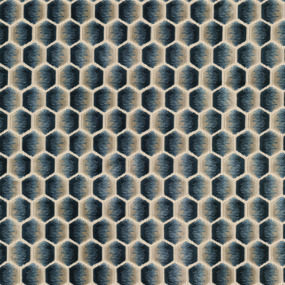 Porza 1 Pacific by Stout Fabric Stout Fabric Porza 1 PacificFabric COMFORTABLE LIVING MOONSTONE/NAVY 51%POL 49%SVI INDIA </p><p>Repeat: H: 1.500, V: 3.000 54 in - Fabric Carolina -