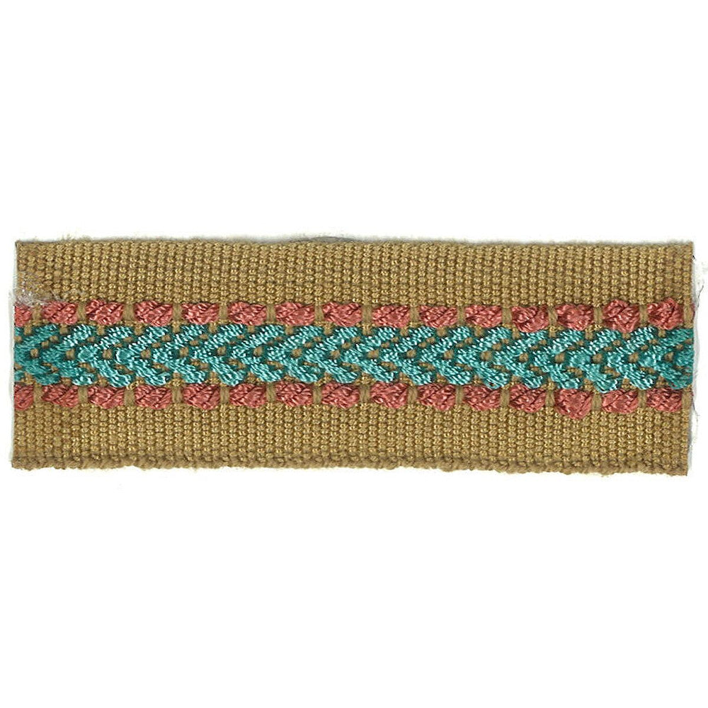 Potter 16 Lagoon by Stout Designer Trim ART OF DESIGN TRIM-2 TAPES 100%SVI CHINA </p><p>Repeat: 0 1 in - Swanky Fabrics -