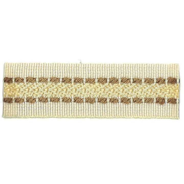 Potter 24 Sand by Stout Designer Trim Art Of Design Trim-2 Tapes 100% Spun Viscose CHINA Horizontal: 0 and Vertical: 0 1 in - Swanky Fabrics -