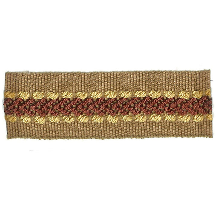 Potter 33 Rosewood by Stout Designer Trim ART OF DESIGN TRIM-2 TAPES 100%SVI CHINA Horizontal: 0 and Vertical: 0 1 in - Swanky Fabrics -