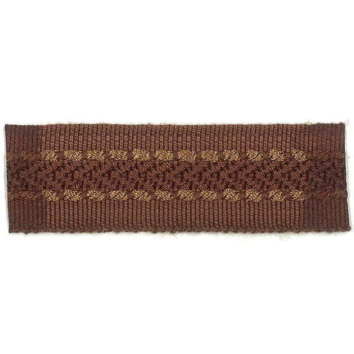 Potter 3 Cocoa by Stout Designer Trim ART OF DESIGN TRIM-2 TAPES 100%SVI CHINA Horizontal: 0 and Vertical: 0 1 in - Swanky Fabrics -