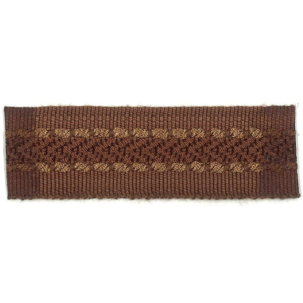 Potter 3 Cocoa by Stout Designer Trim Art Of Design Trim-2 Tapes 100% Spun Viscose CHINA Horizontal: 0 and Vertical: 0 1 in - Swanky Fabrics -