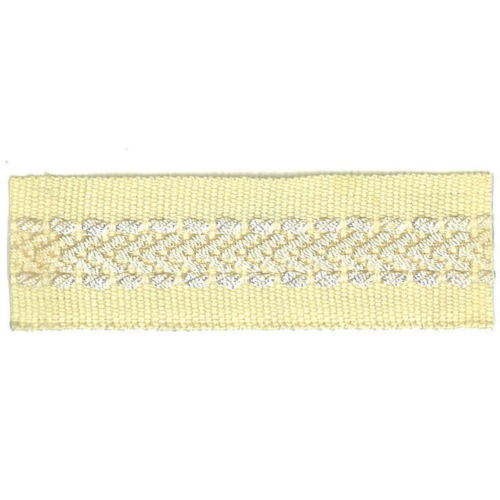 Potter 6 Vanilla by Stout Trim Stout Trim Potter 6 VanillaTrim ART OF DESIGN TRIM-2 TAPES 100%SVI CHINA </p><p>Repeat: H: 0.000, V: 0.000 1 in - Fabric Carolina -