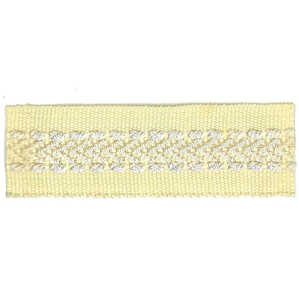 Potter 6 Vanilla by Stout Designer Trim Art Of Design Trim-2 Tapes 100% Spun Viscose CHINA Horizontal: 0 and Vertical: 0 1 in - Swanky Fabrics -