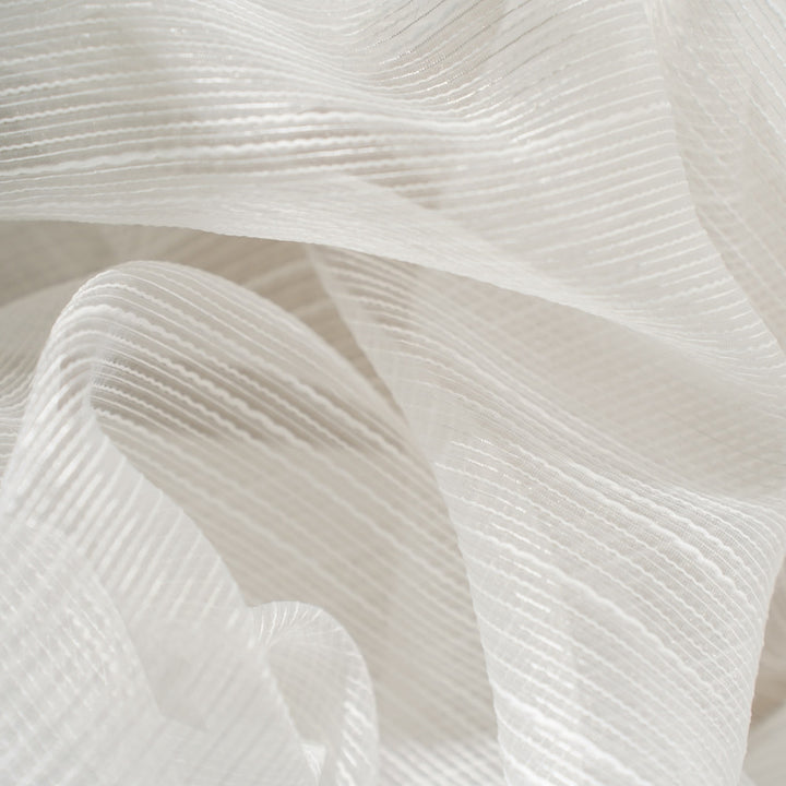Celestial Powell Blanc by Europatex Designer Fabric Celestial 100% Polyester 0.1875" V 125.00 inches - Swanky Fabrics -