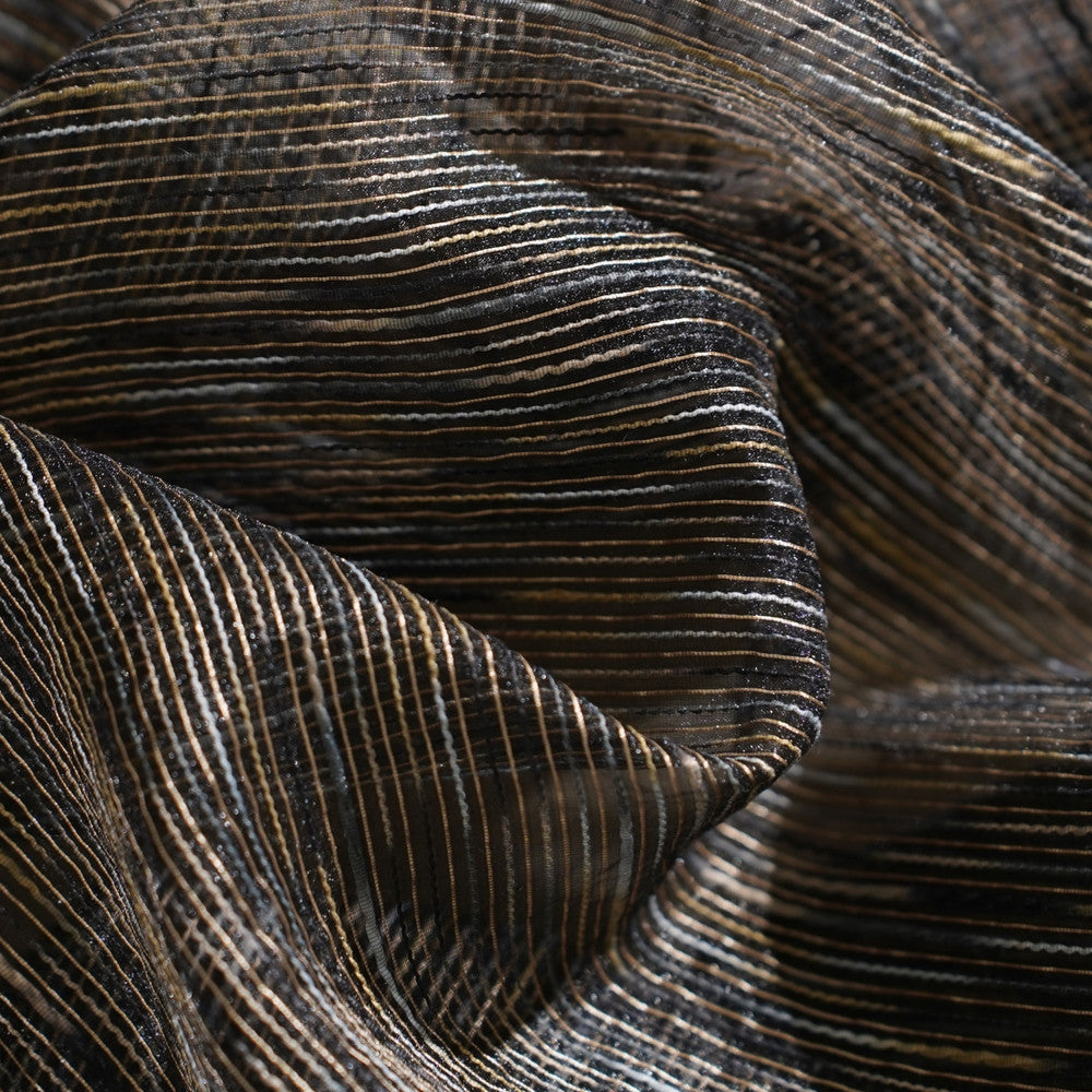 Celestial Powell Caviar by Europatex Designer Fabric Celestial 100% Polyester 0.1875" V 125.00 inches - Swanky Fabrics -