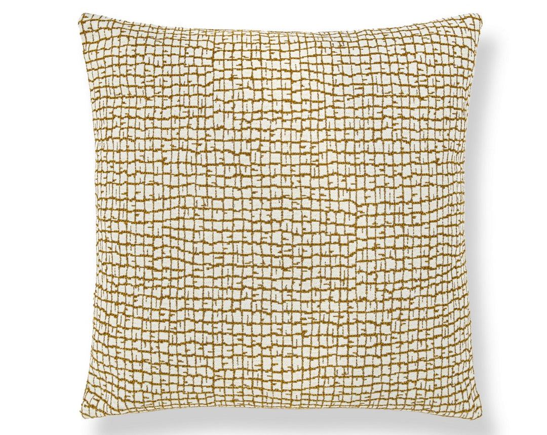 Troya Beach Outdoor Pillow 22 X 22 - Gold POSDDKTROY0003 by Scalamandre Designer Pillow