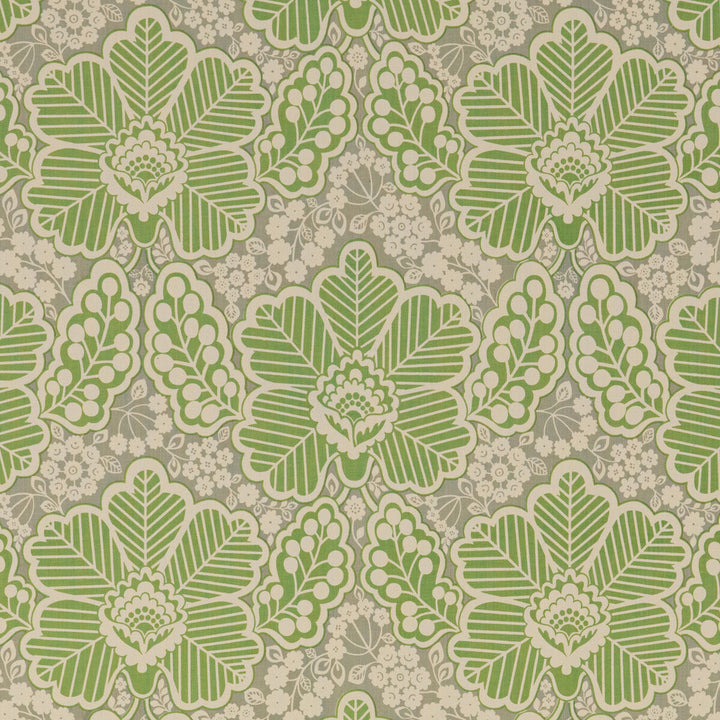 Arbour Green by Baker Lifestyle Designer Fabric BLOCK PARTY COTTON - 100% India Horizontal: 17.336 and Vertical: 17.73 52.796 - Swanky Fabrics -