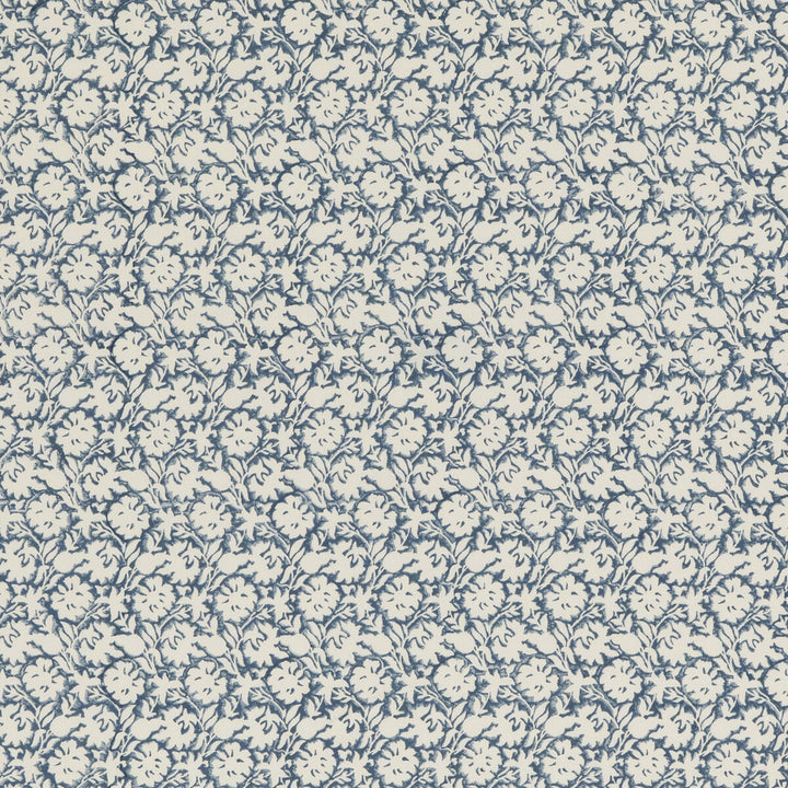 Flower Press Indigo by Baker Lifestyle Designer Fabric BLOCK PARTY COTTON - 100% India Horizontal: 5.91 and Vertical: 5.91 53.19 - Swanky Fabrics -