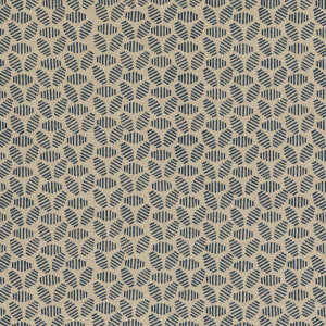 Bumble Bee Indigo by Baker Lifestyle Designer Fabric