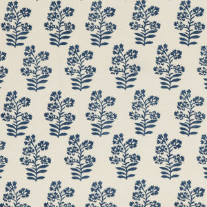 Wild Flower Indigo by Baker Lifestyle Designer Fabric