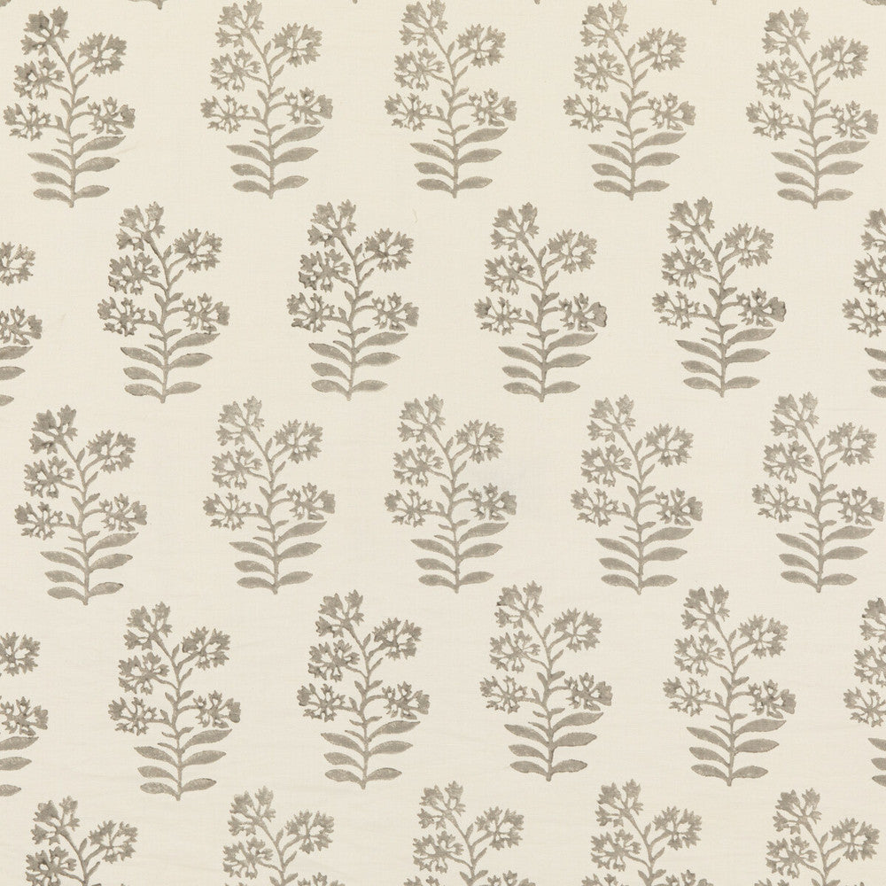 Wild Flower Stone by Baker Lifestyle Designer Fabric BLOCK PARTY LINEN - 56%;COTTON - 44% India Horizontal: 5.91 and Vertical: 13.396 53.978 - Swanky Fabrics -