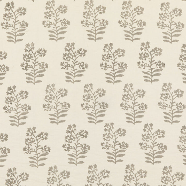Wild Flower Stone by Baker Lifestyle Designer Fabric BLOCK PARTY LINEN - 56%;COTTON - 44% India Horizontal: 5.91 and Vertical: 13.396 53.978 - Swanky Fabrics -