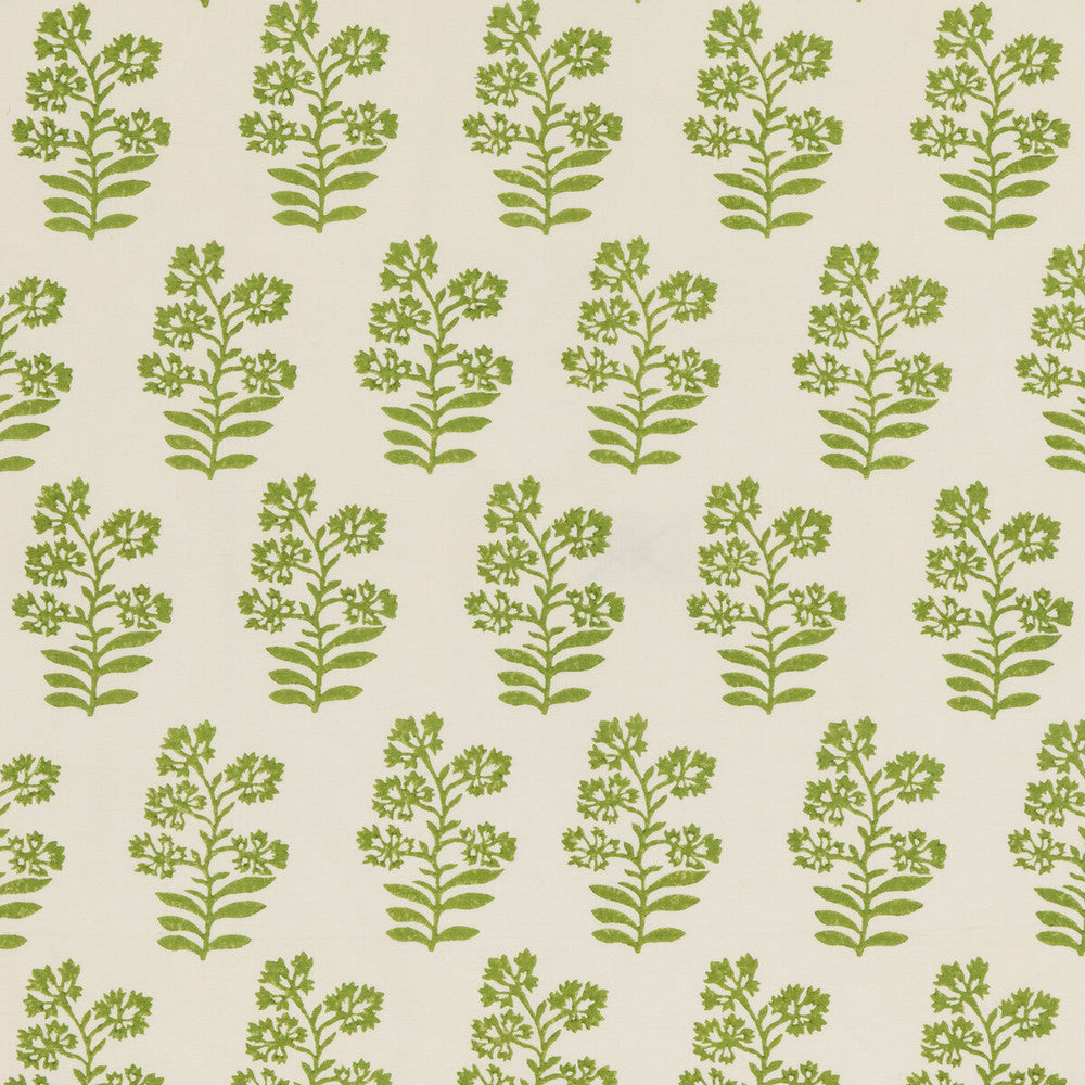 Wild Flower Green by Baker Lifestyle Designer Fabric BLOCK PARTY LINEN - 56%;COTTON - 44% India - Horizontal: 5.91 and Vertical: 13.396 53.978 - Swanky Fabrics -