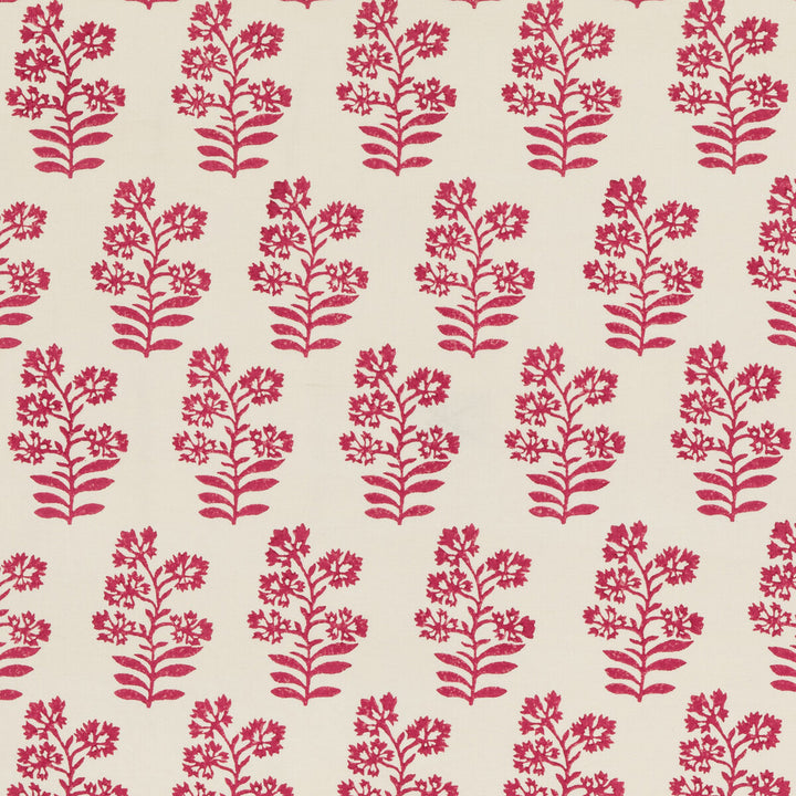 Wild Flower Fuchsia by Baker Lifestyle Designer Fabric BLOCK PARTY LINEN - 56%;COTTON - 44% India - Horizontal: 5.91 and Vertical: 13.396 53.978 - Swanky Fabrics -