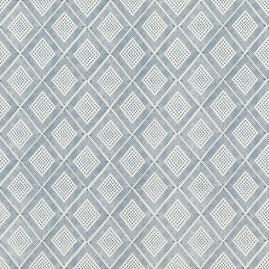 Block Trellis Indigo by Baker Lifestyle Designer Fabric