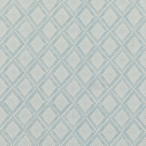Block Trellis Aqua by Baker Lifestyle Designer Fabric