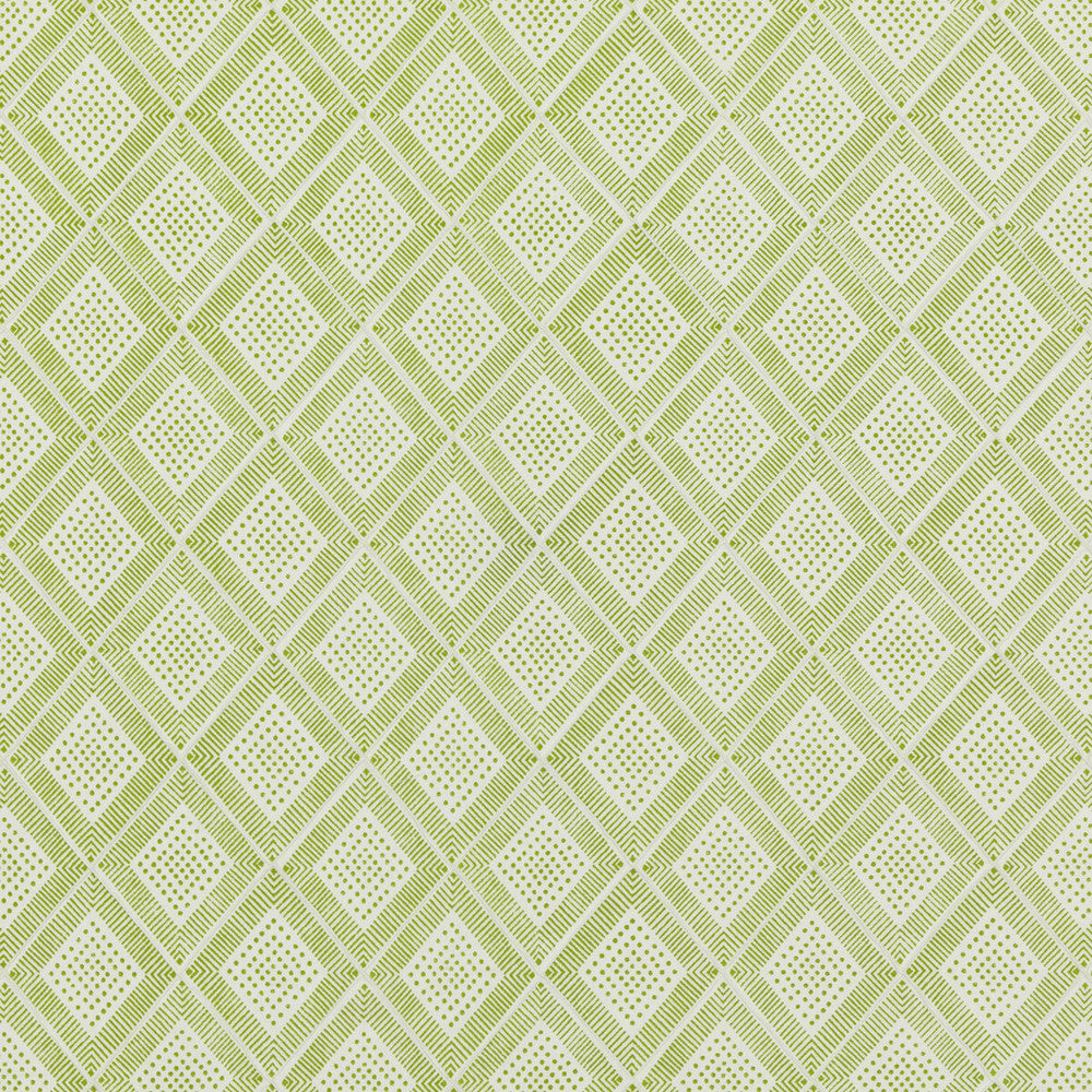 Block Trellis Green by Baker Lifestyle Designer Fabric BLOCK PARTY COTTON - 59%;LINEN - 41% India - Horizontal: 5.122 and Vertical: 5.91 52.796 - Swanky Fabrics -