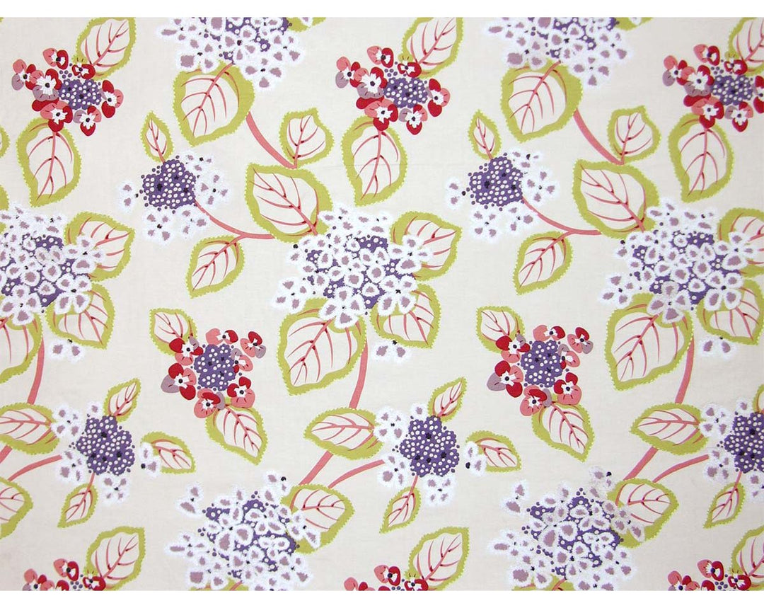 Miranda - Printed Embroidery Red & Violet PQHYDR0003 by Grey Watkins Designer Fabric