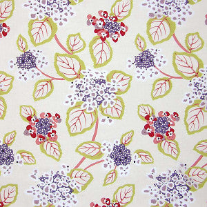Miranda/Red & Violet Pq 0003Hydr by Grey Watkins Designer Fabric