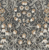 Tulip Garden Prepasted Wrought Iron & Chamois PR10405 by Seabrook Designs Designer Wallpaper