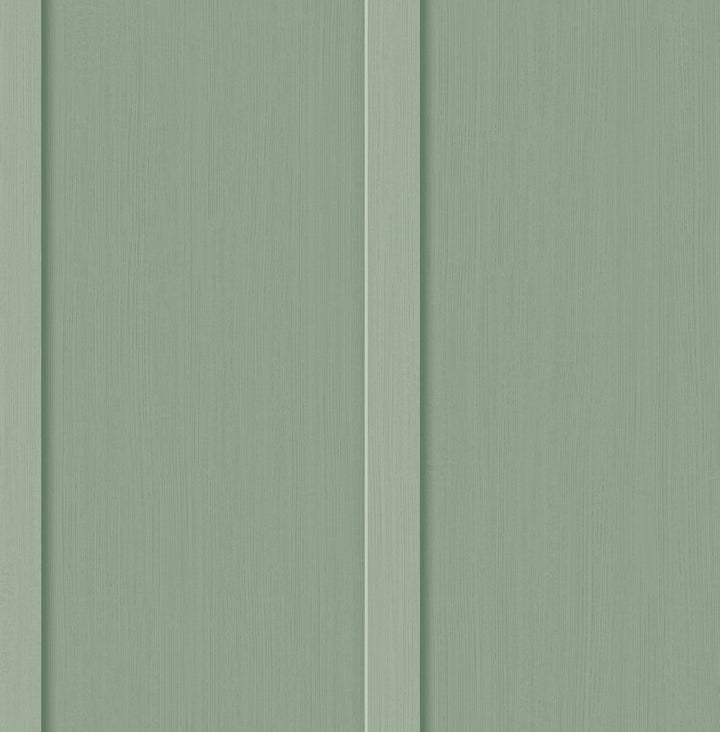 Faux Board and Batten Prepasted Sage Green PR11204 by Seabrook Designs Designer Wallpaper
