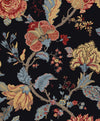 Lana Jacobean Ebony PR12500 by Seabrook Designs Designer Wallpaper
