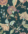 Lana Jacobean Victorian Jade PR12504 by Seabrook Designs Designer Wallpaper