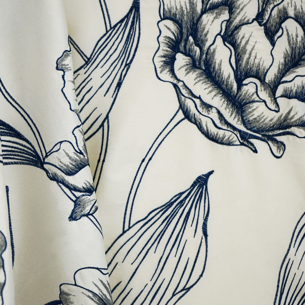 PRIMROSE 67SJ101 by JF Designer Fabric JF Studio 55% Silk, 23% Viscose, 11% Metallic, 11% Polyester India  Horizontal: 25.6 and Vertical: 15.7 54  - Swanky Fabrics -
