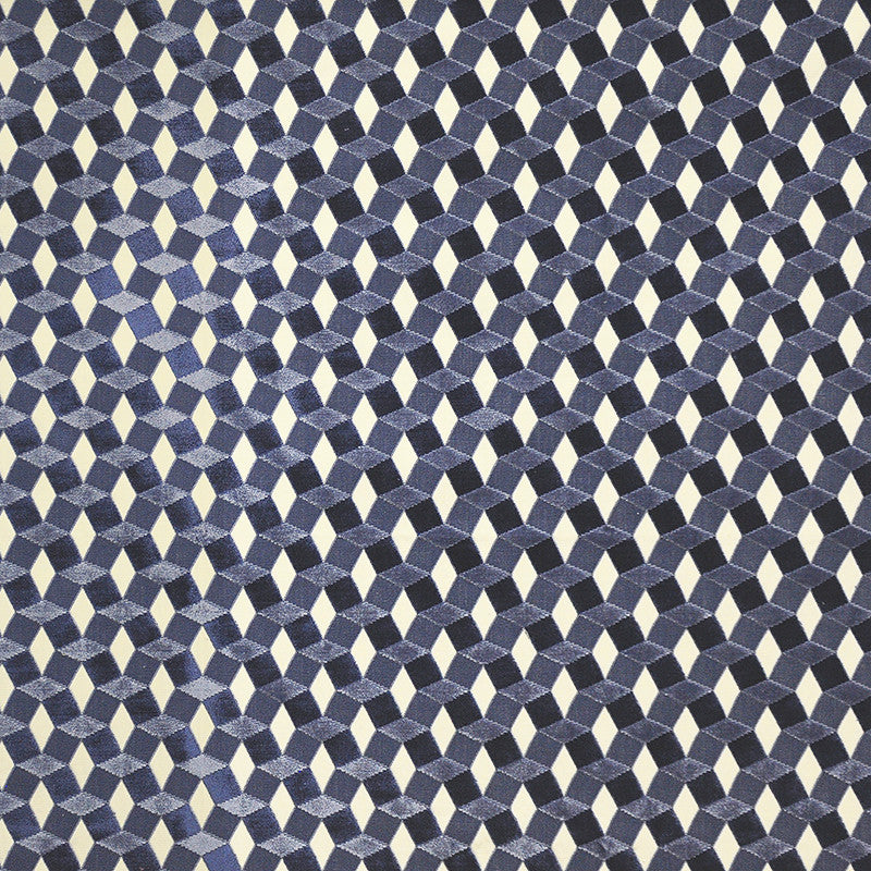 Perspective # 751 Sapphire by Maxwell Designer Fabric Telafina Season Xi 55% SPUN VISCOSE 45% COTTON INDIA V&H-2.7" 55" - Swanky Fabrics -
