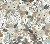 Garden Party Off White & Brown Peel & Stick Wallpaper by Rifle Paper Co. Designer