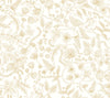 Aviary Off White & Gold Peel & Stick Wallpaper by Rifle Paper Co. Designer
