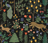 Menagerie Black Peel & Stick Wallpaper by Rifle Paper Co. Designer