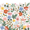 Strawberry Fields White Peel & Stick Wall Mural by Rifle Paper Co. Designer