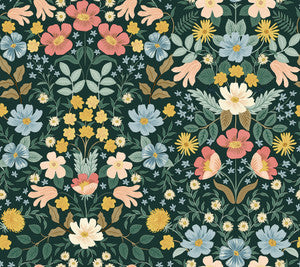 Bramble Garden Emerald Peel & Stick Wallpaper by Rifle Paper Co. Designer