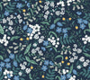 Sweetbrier Navy Peel & Stick Wallpaper by Rifle Paper Co. Designer