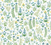 Menagerie Garden Blue Multicolor Peel & Stick Wallpaper by Rifle Paper Co. Designer