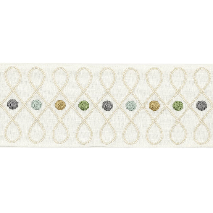 Cordoba Braid Aqua by Baker Lifestyle Designer Trim HOMES & GARDENS III LINEN - 90%;POLYESTER - 10% India - Horizontal: - and Vertical: - 3.349 - Swanky Fabrics -