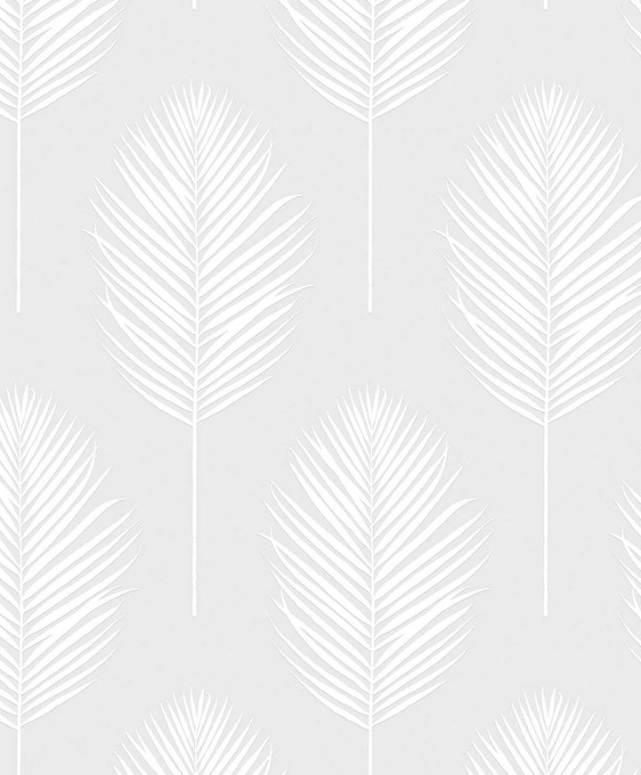 Palm Leaf White PW20600 by Seabrook Designs Designer Wallpaper